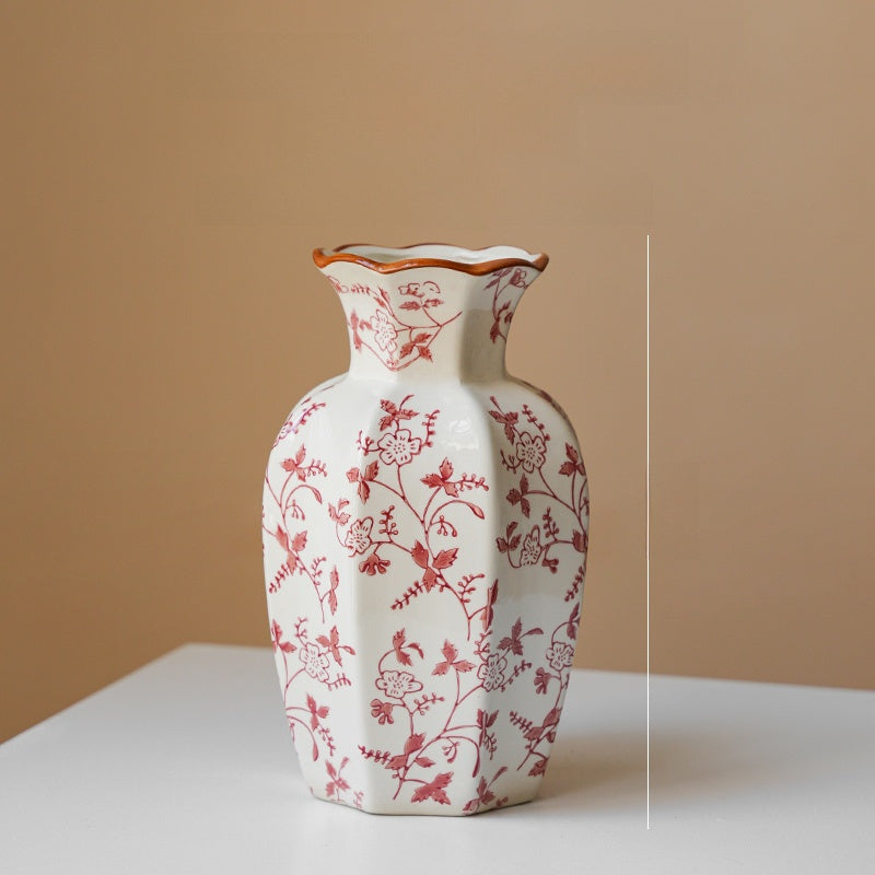 Medieval Style Blue and White Porcelain Vase
