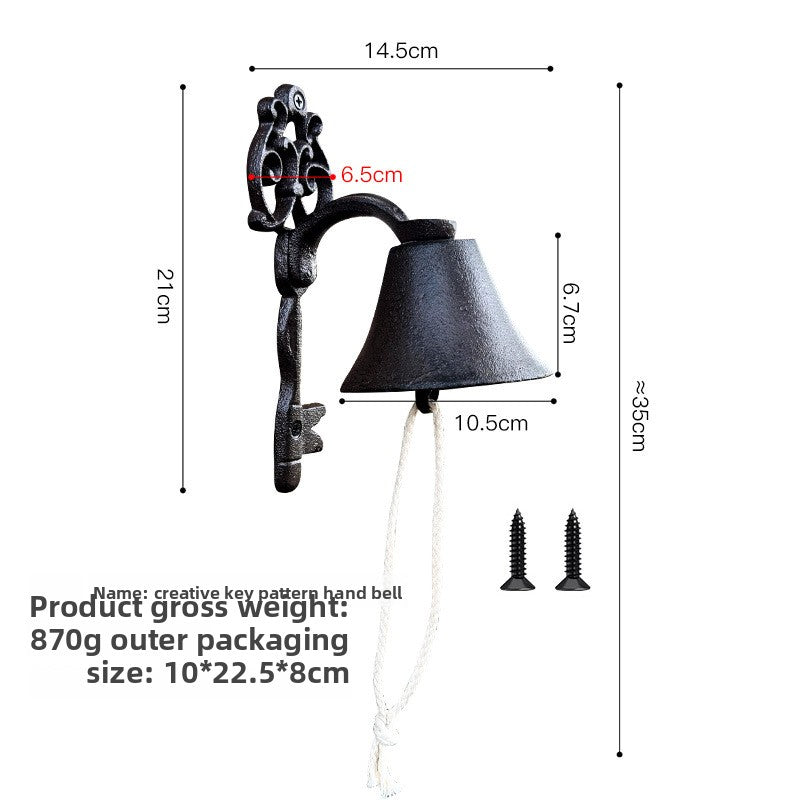 Vintage Cast Iron Garden Bell