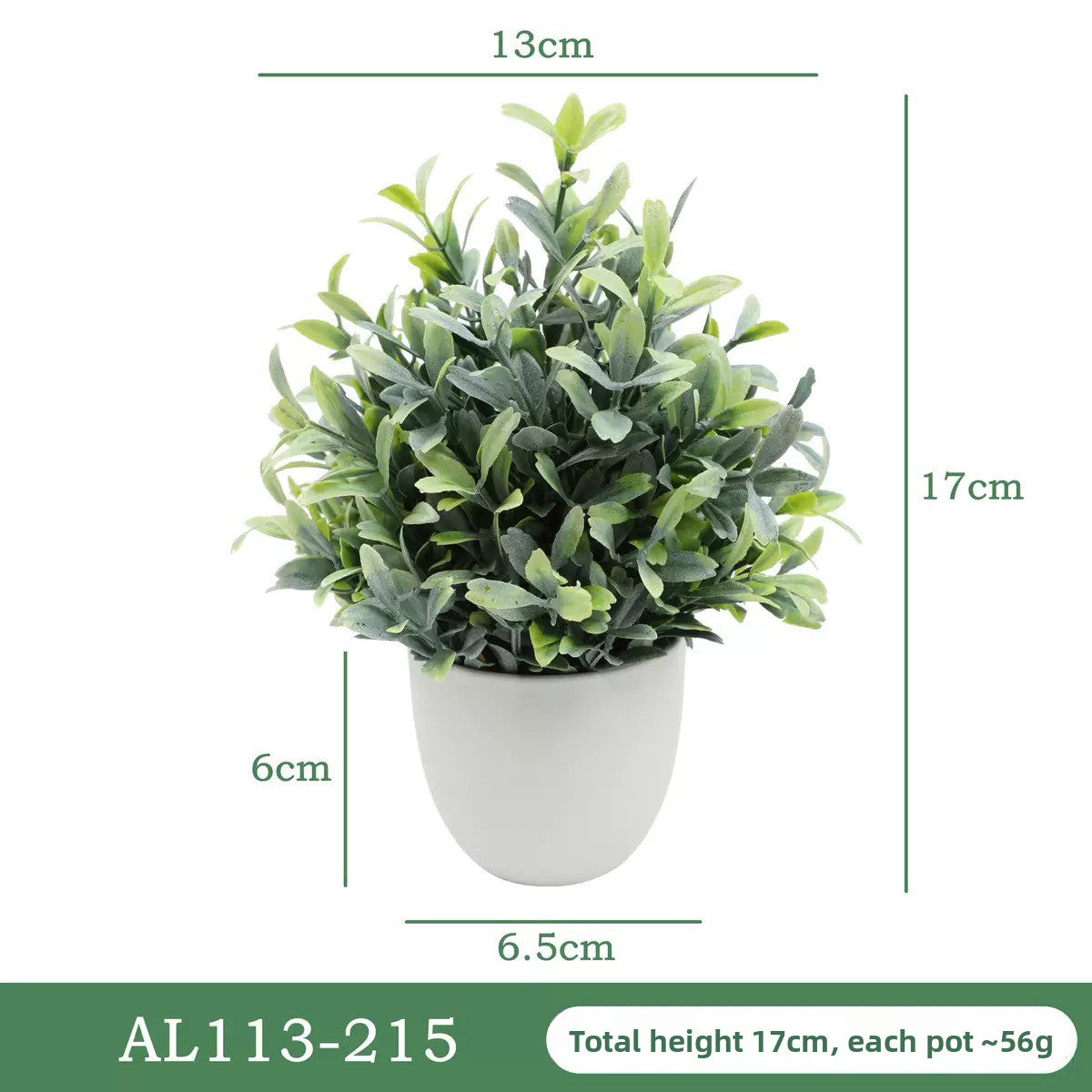 Artificial Eucalyptus Frosted Potted Plant