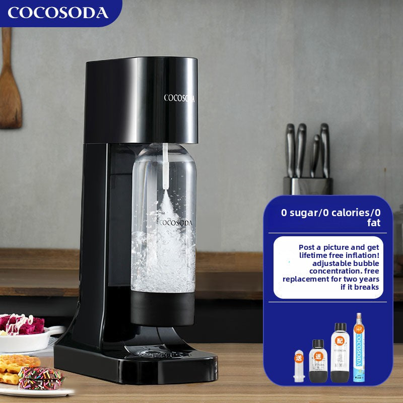 Cocosoda Sparkling Water Maker with Adjustable Carbonation