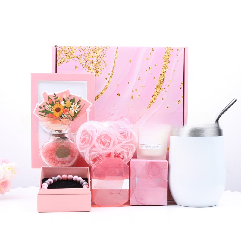Pink Spa Gift Basket Set