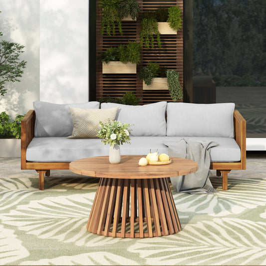 Claremont 3 Seater Daybed and Acacia Wood Table Set