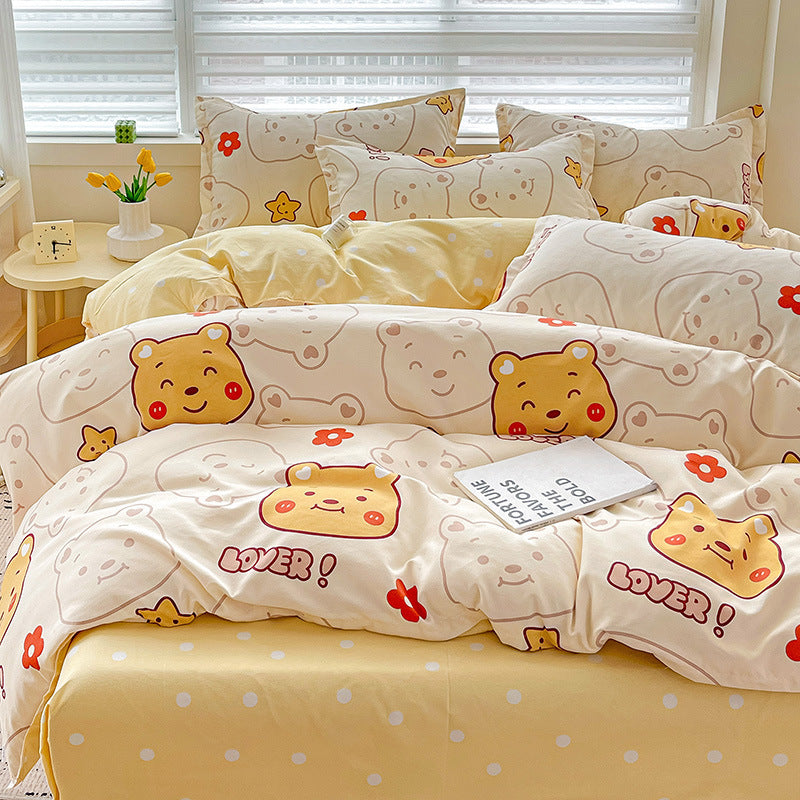 Pure cotton bed set of four pieces