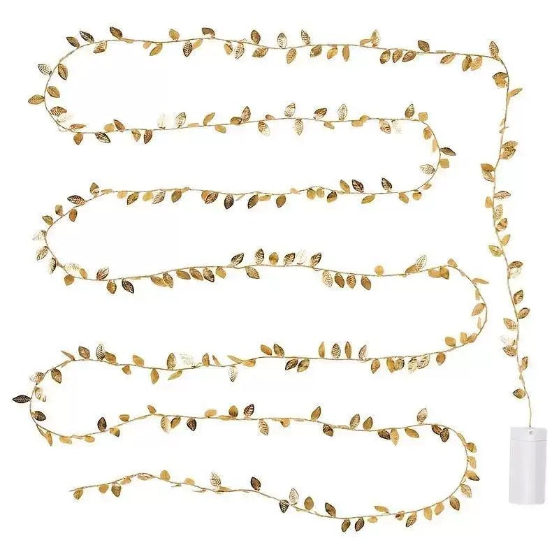 LED Decorative Leaf String Lights