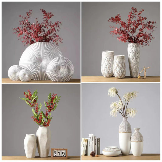 Vintage Resin Decorative Floor Vase for Home