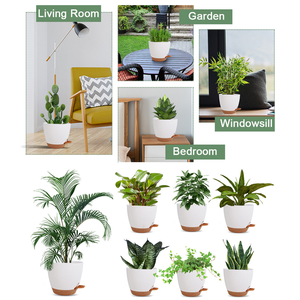 Thickened plastic flower pot