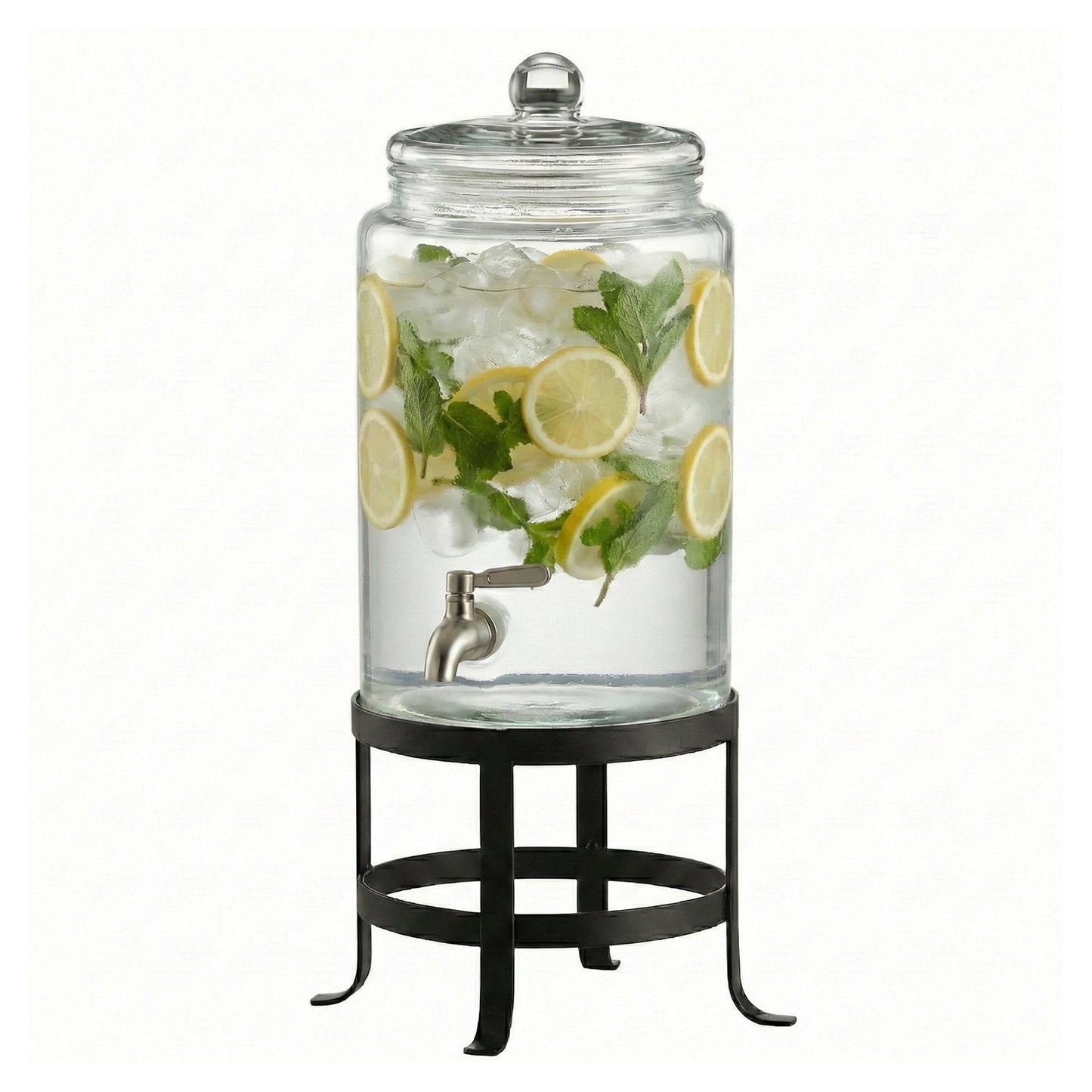 Oliver Glass Beverage Dispenser 1.9 Gal