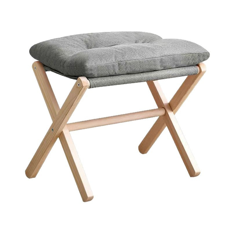 Shoe-changing stool, footrest chair