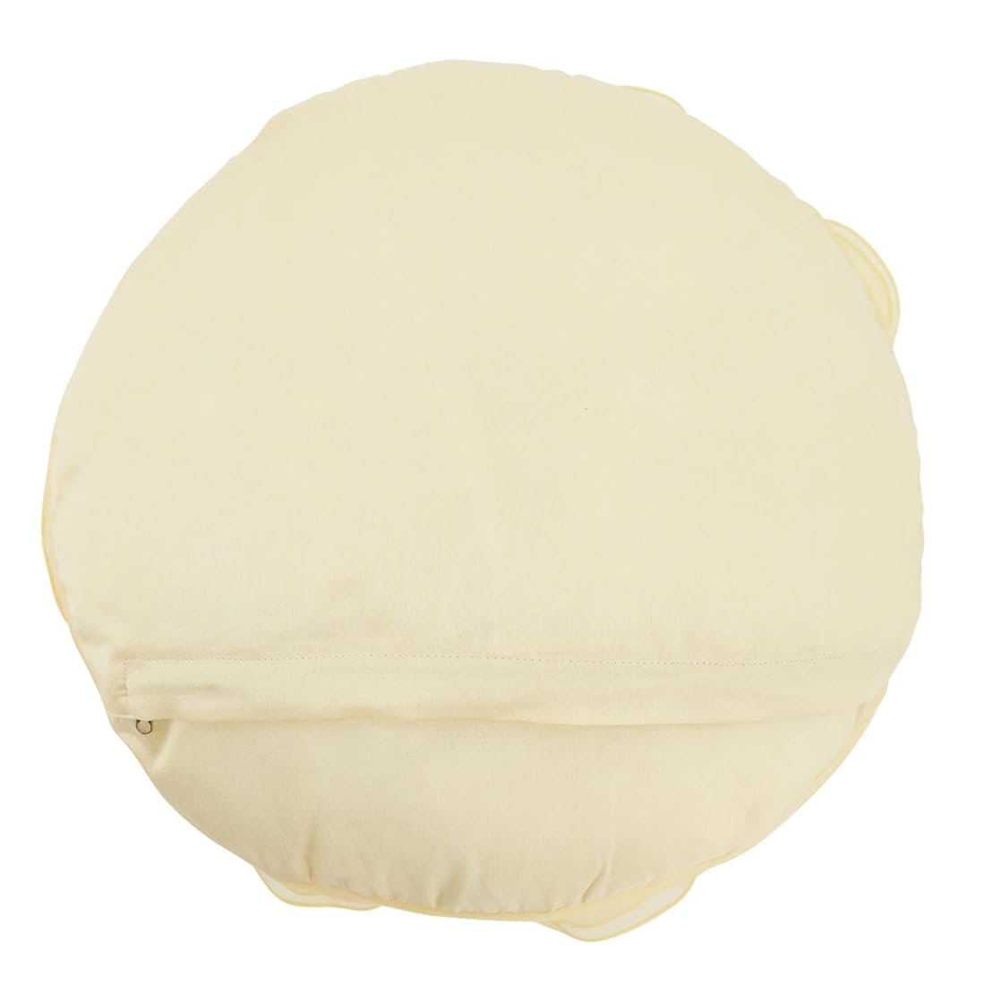 Fennco Styles Hayley Rose Chiffon Flower Decorative Filled Throw Pillow 13-Inch Round