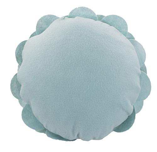 Fennco Styles Eva's Flower Throw Pillow 13" Round - Cute Flower Shaped Decorative Filled Floral Accent Pillow for Home, Couch, Bed, Sofa, Living Room