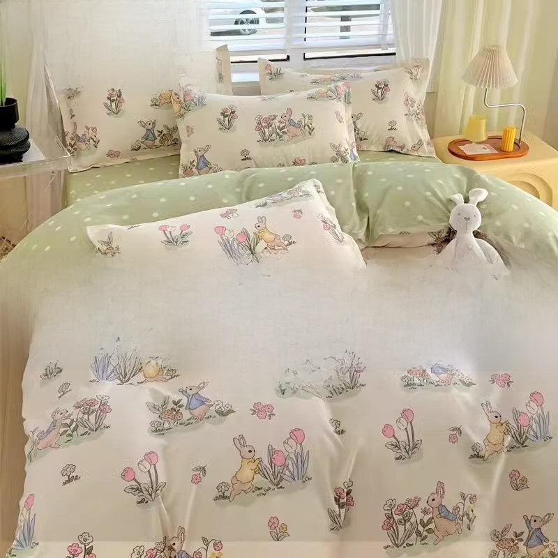 Pure cotton bed set of four pieces