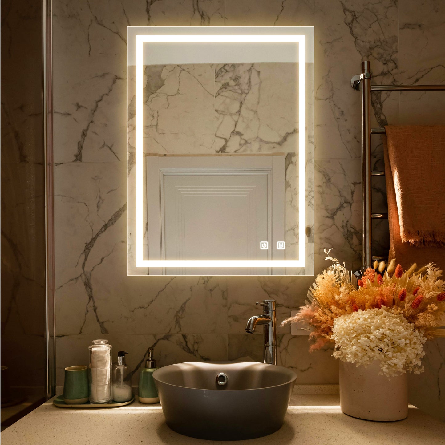 32x24 Inch Bathroom Led Classy Vanity Mirror