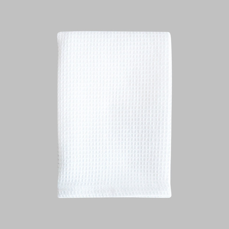 Plain-colored waffle-weave dishcloth