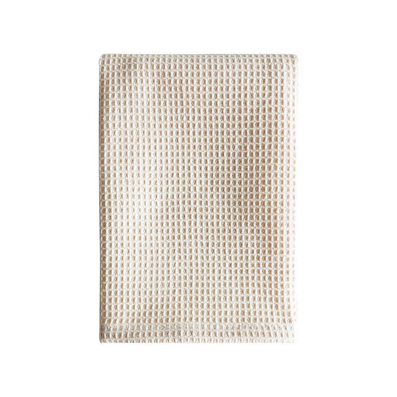 Plain-colored waffle-weave dishcloth
