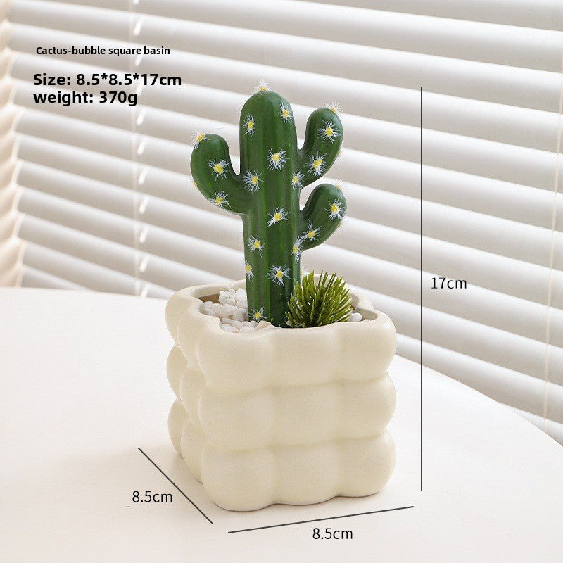 Small pot plant ornaments