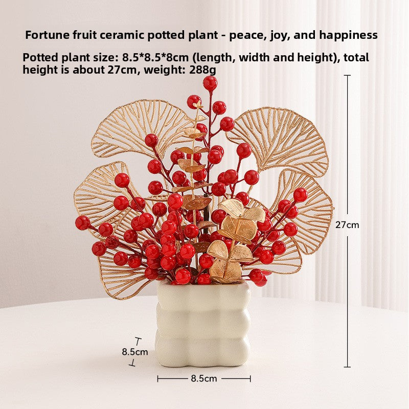 Small pot plant ornaments