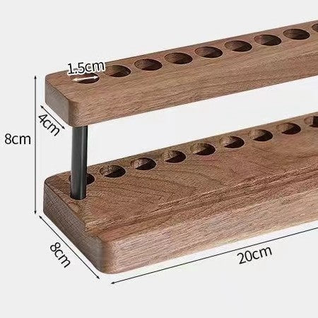 Multi-Functional Wooden Pen Holder