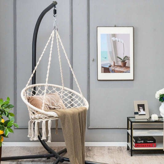 Cushioned Hammock Swing Chair with Hanging Kit
