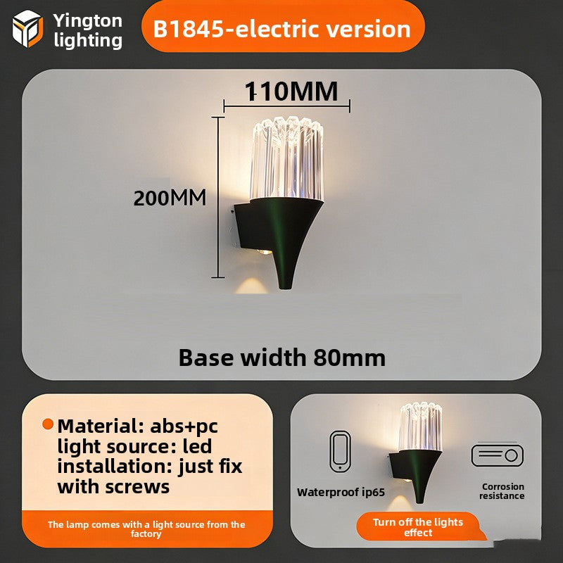 Tapered Crystal LED Wall Lamp