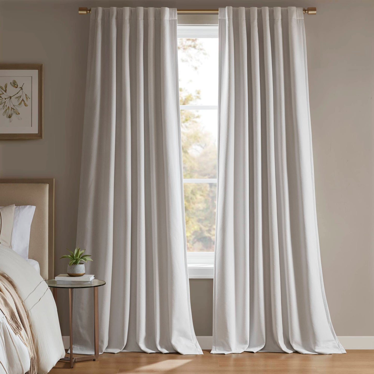 2-PK 52x84" Sound Blocking Total Blackout Curtain Panel Pair