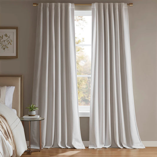 2-PK 52x84" Sound Blocking Total Blackout Curtain Panel Pair