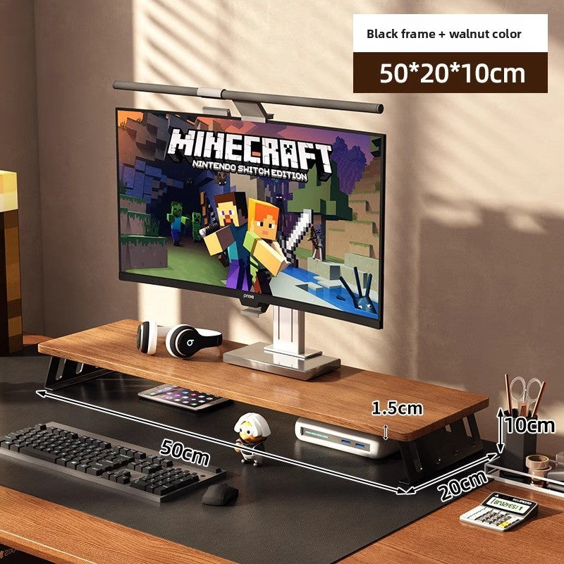 Desktop Storage Rack with Elevated Base