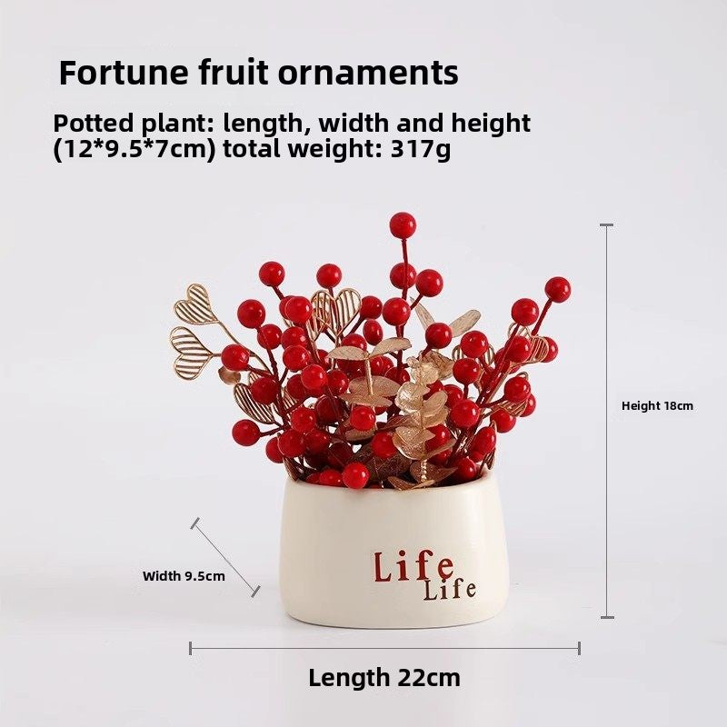 Small pot plant ornaments