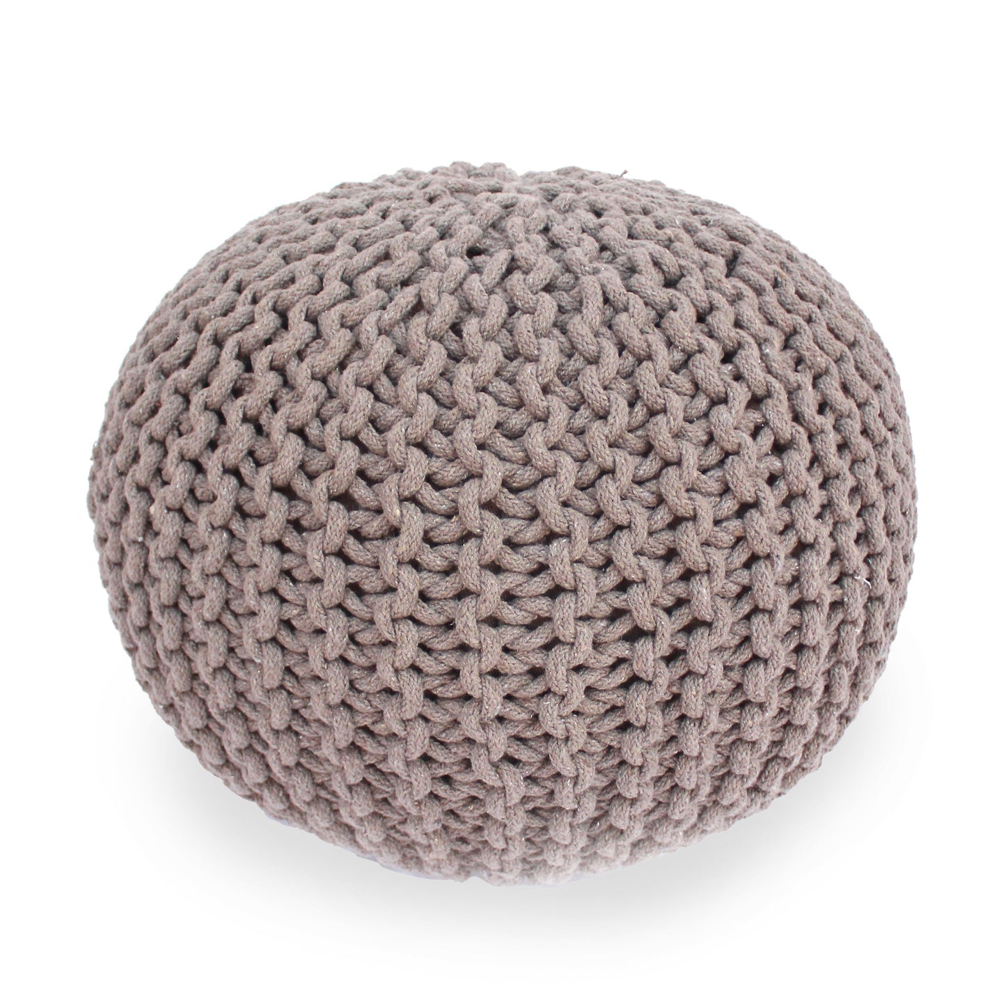 Moro Knitted Cotton 20 x 20 Round Pouf