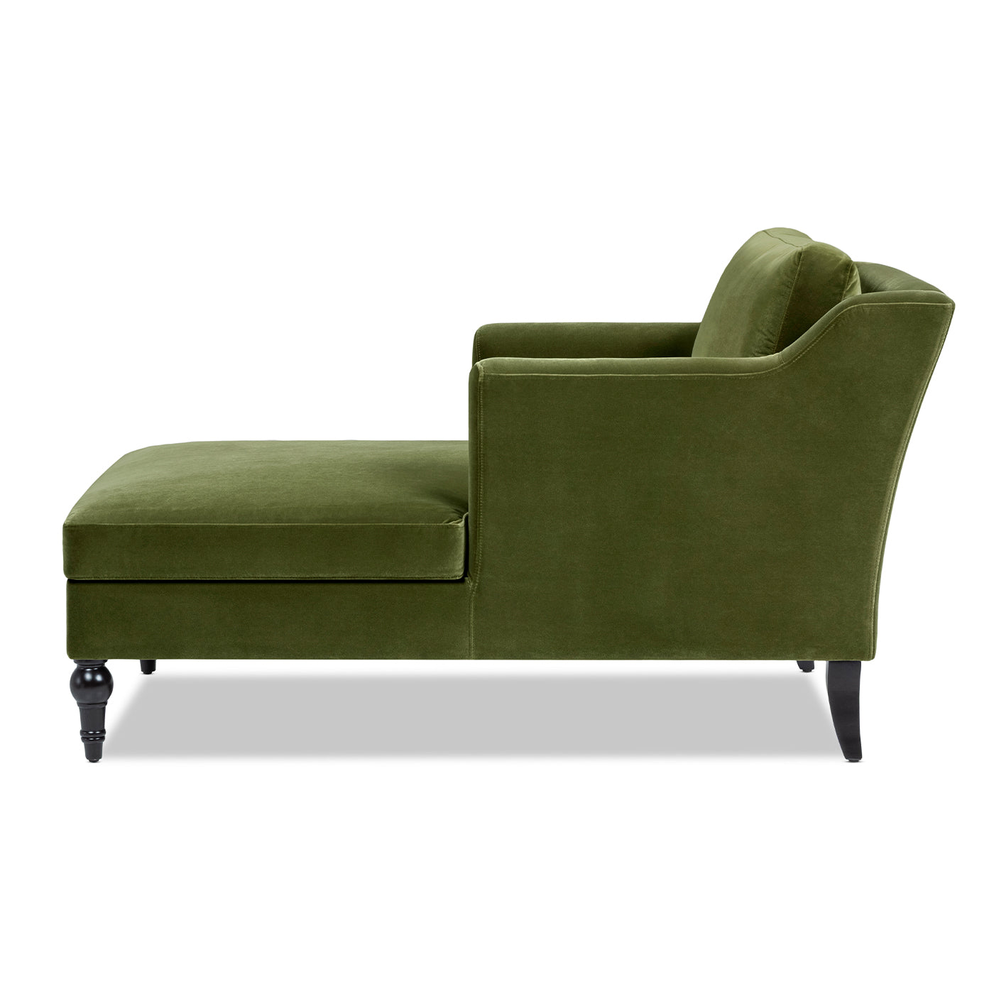 Josephine 60" Upholstered Chaise Lounge, Olive
