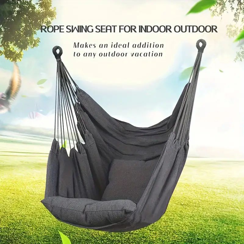 Hanging Chair with Pillows