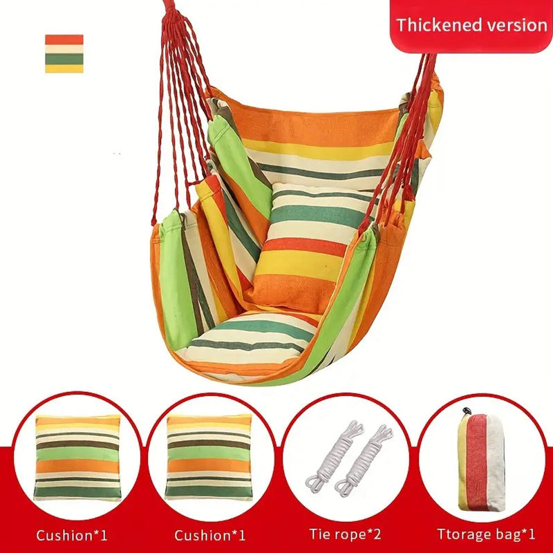 Hanging Chair with Pillows