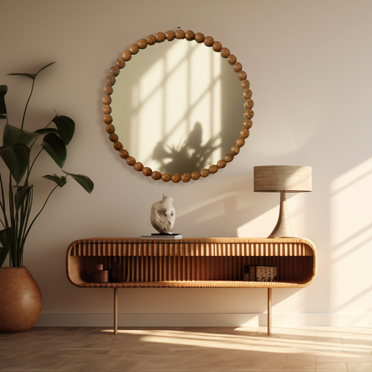 Decorative Round Hanging Wall Mirror