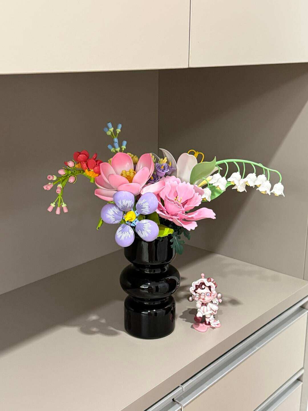 Eternal Flower Building Blocks Set with Vase