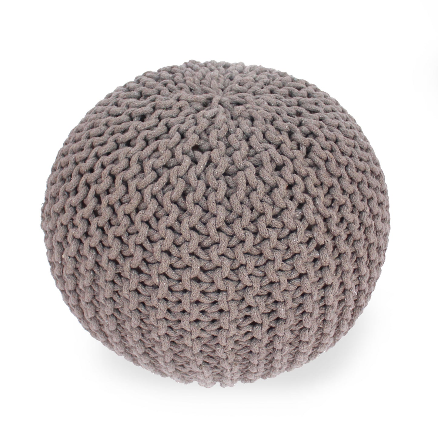 Moro Knitted Cotton 20 x 20 Round Pouf