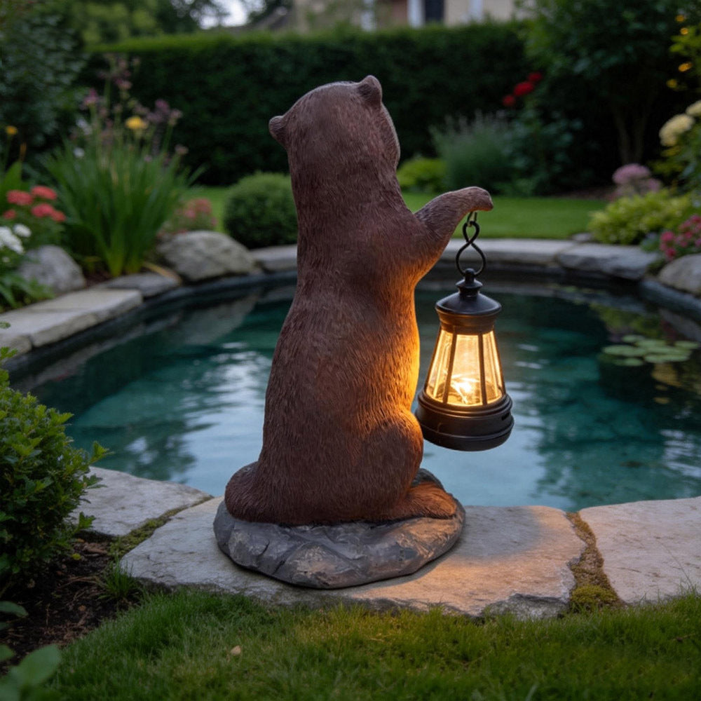 Realistic Otter Solar Light for Outdoor Garden Decoration