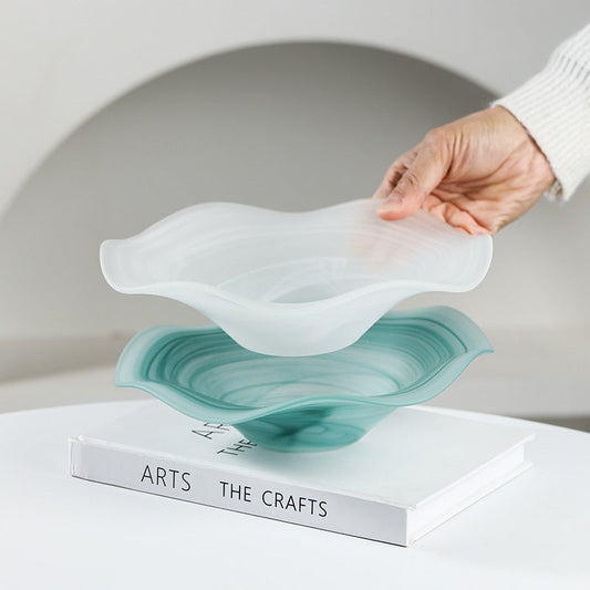 Glass Fruit Bowl Salad Plate