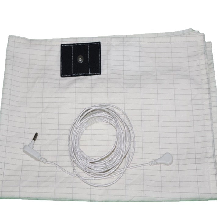 White Silver Fiber Grounding Bed Sheet