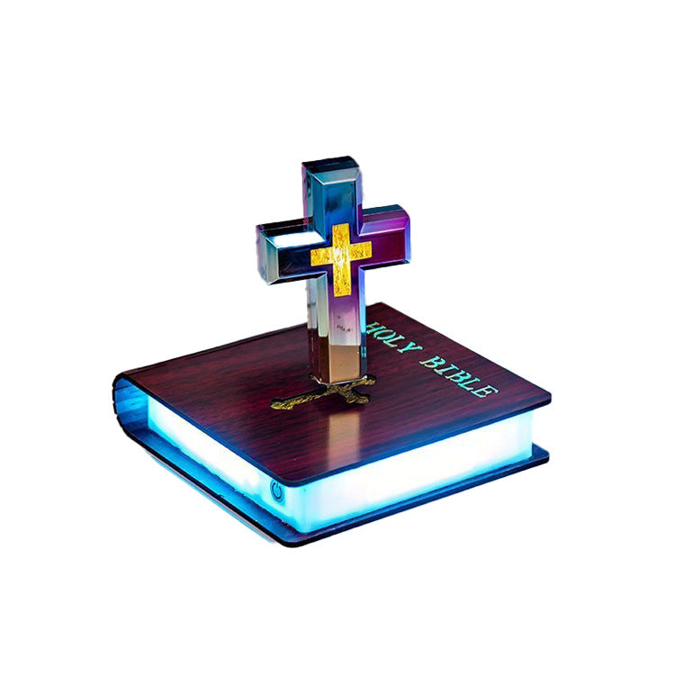 Magnetic Levitation LED Cross Decor