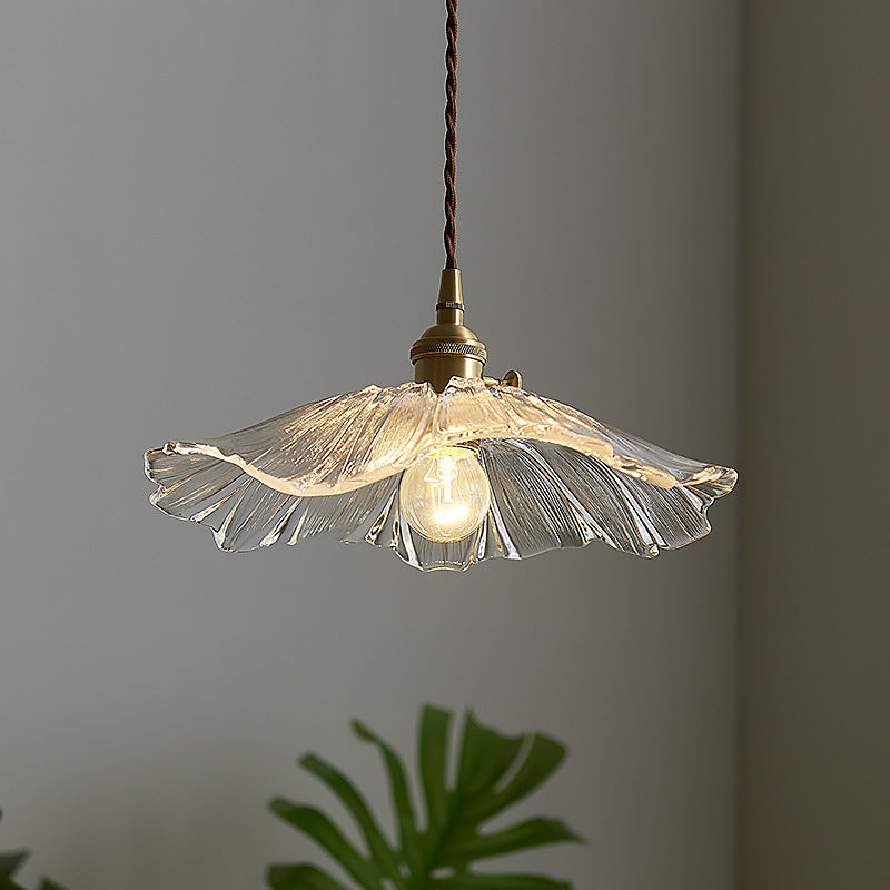 Nordic Copper Crystal Glass Pendant Light