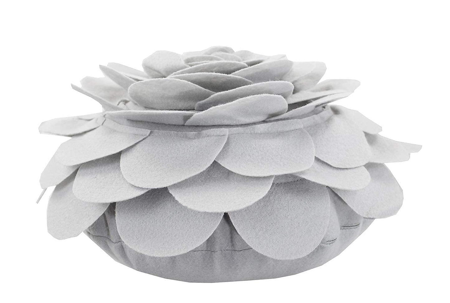 Fennco Styles Eva's Flower Throw Pillow 13" Round - Cute Flower Shaped Decorative Filled Floral Accent Pillow for Home, Couch, Bed, Sofa, Living Room