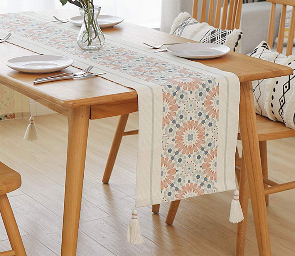 Fennco Styles Diamond Print Braided Cotton Placemats 14" W x 19" L, Set of 4
