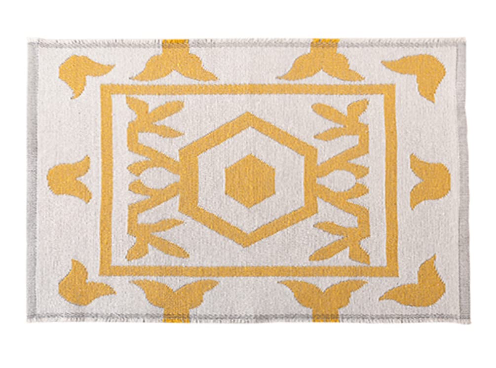 Fennco Styles Reversible Two-Tone Woven Plus Sign Placemats 14”W x 19”L, Set of 4 - Grey Textured Table Mats for Home, Dining Table Décor, Banquets, Holidays