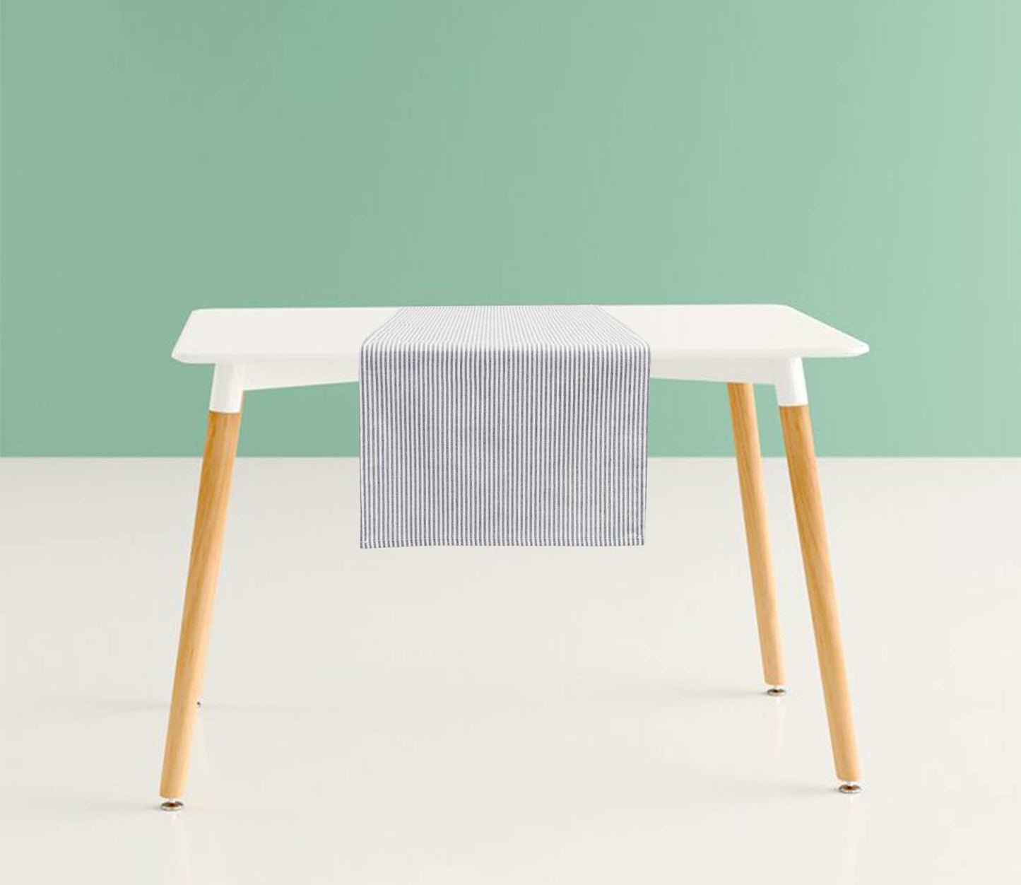 Fennco Styles Simple Ticking Stripes 100% Pure Cotton Placemats 13 x 19 Inch, Set of 4