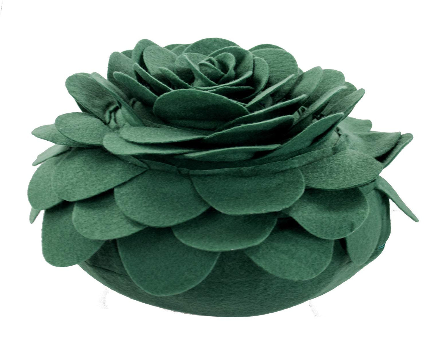Fennco Styles Eva's Flower Throw Pillow 13" Round - Cute Flower Shaped Decorative Filled Floral Accent Pillow for Home, Couch, Bed, Sofa, Living Room