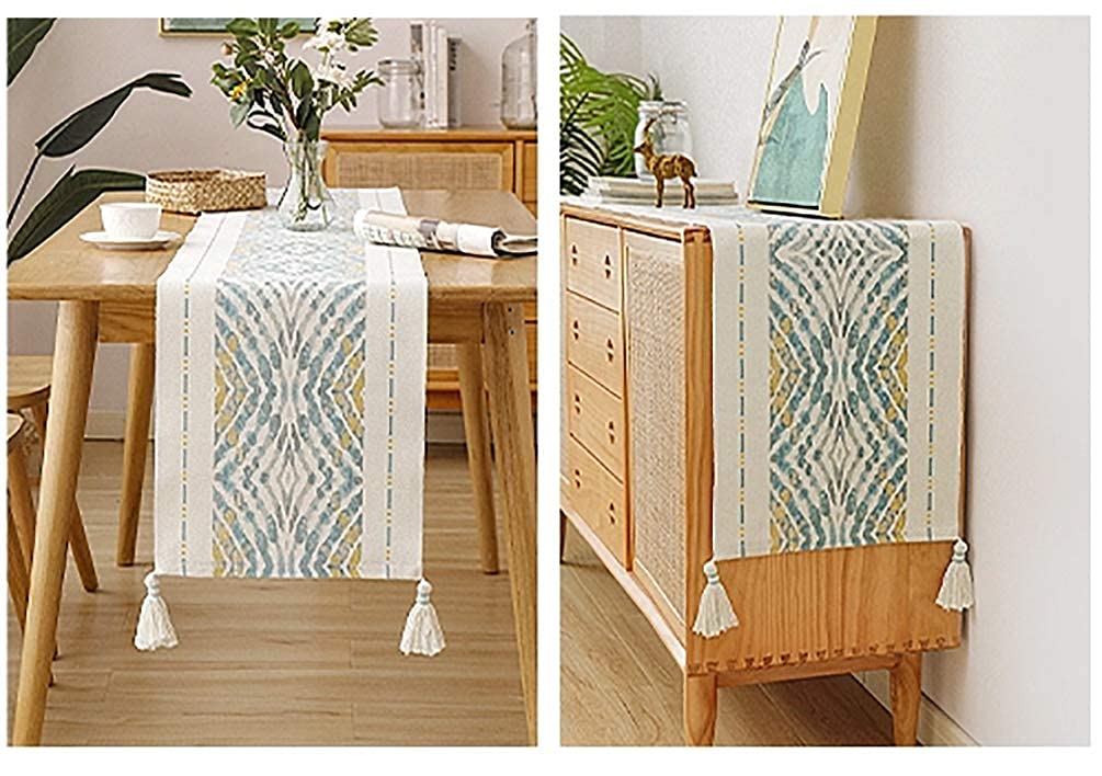 Fennco Styles Diamond Print Braided Cotton Placemats 14" W x 19" L, Set of 4
