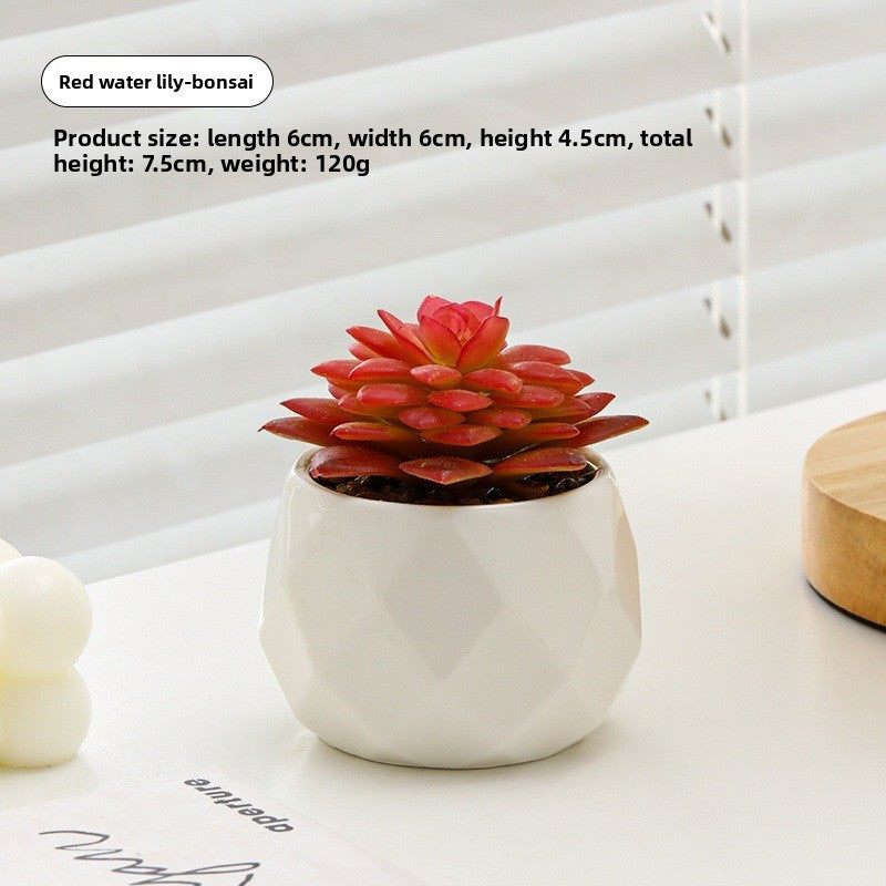 Small pot plant ornaments