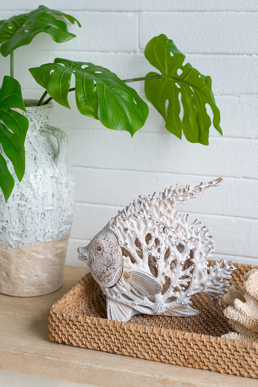 Decorative Polyresin Angelfish Sculpture