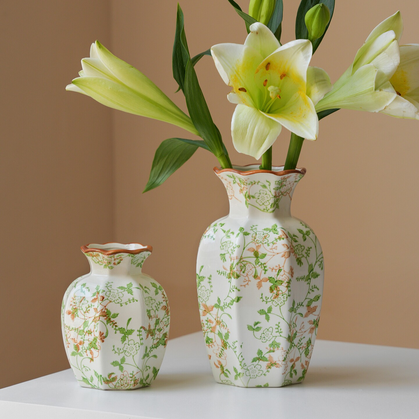 Medieval Style Blue and White Porcelain Vase