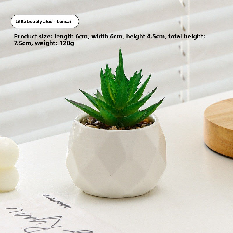 Small pot plant ornaments