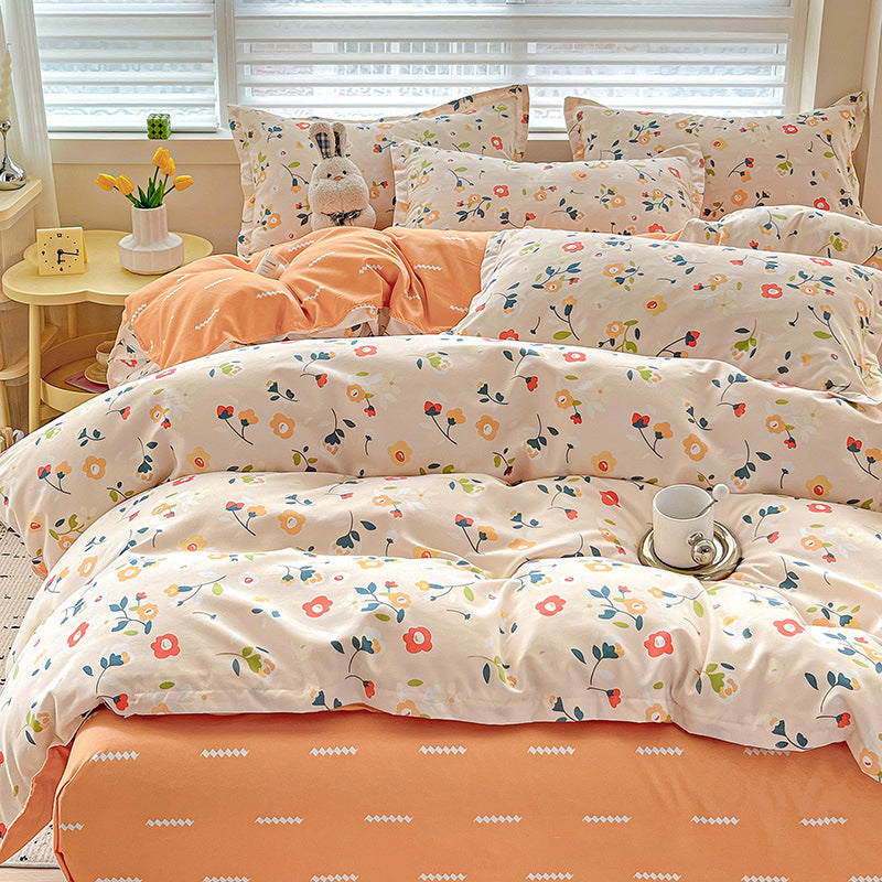 Pure cotton bed set of four pieces